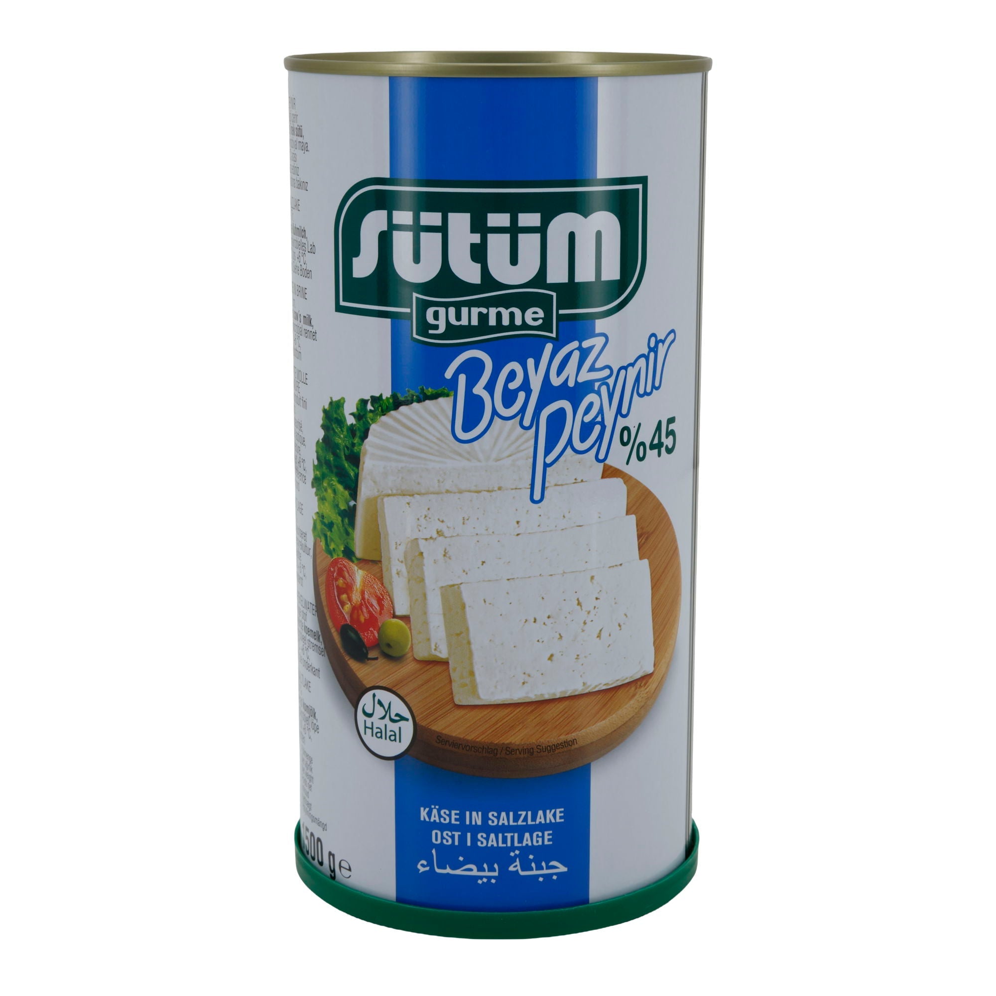 Weißkäse Sütüm Beyaz Peynir | Weißkäse in Salzlake | 45 % Fett i. Tr. | 1500 g SUETUEM